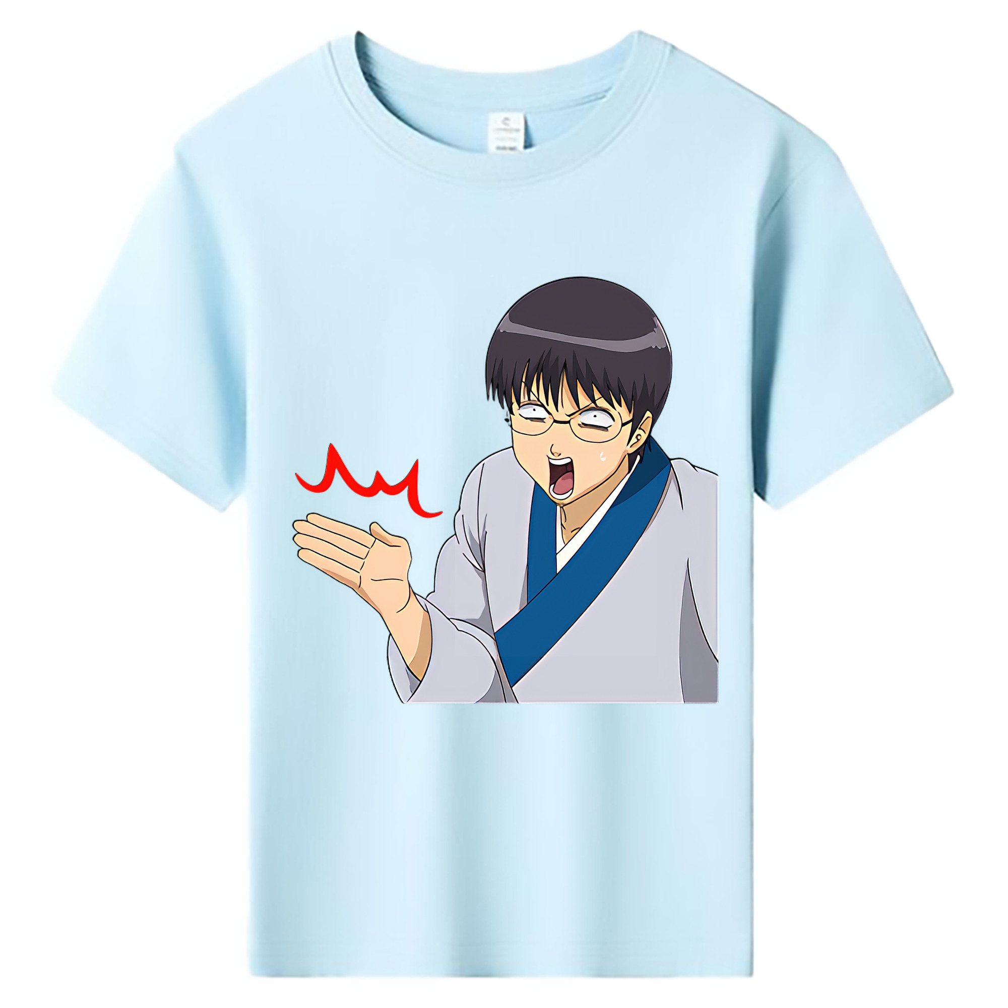 （画像用） ぎんたま 坂田銀時（さかたぎんとき） 神楽 志村新八（しむら しんぱち） GINTAMA Sakata Gintoki Kagura Shimura Shinpachi 綿100％キッズTシャツ（フロントプリント）